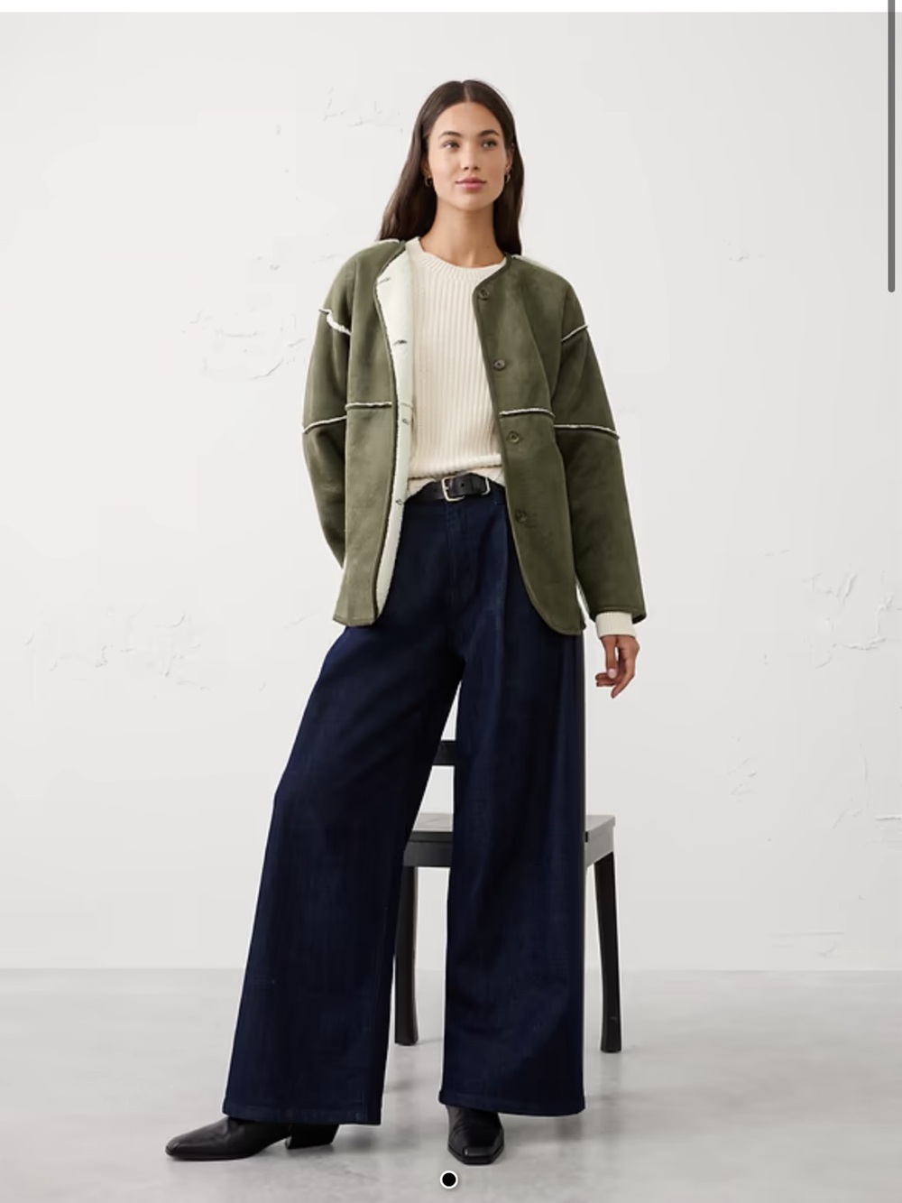 Banana Republic Factory Reversible Vegan Suade Jacket